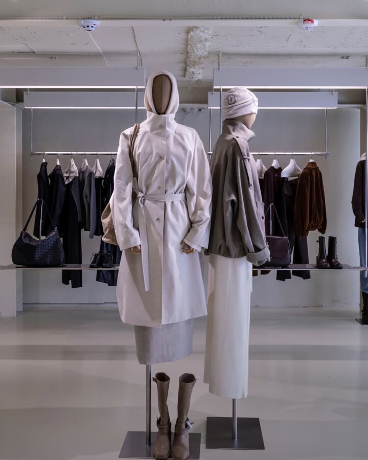 Showroom floor, designer fashion
